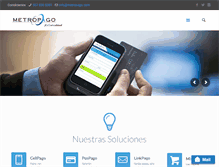 Tablet Screenshot of metropago.com